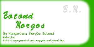 botond morgos business card